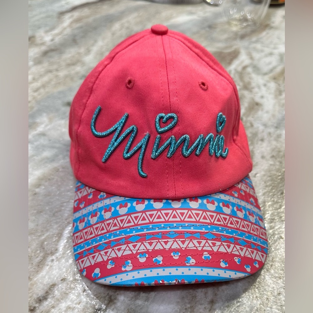 Disney Parks Youth Girl’s MINNIE cap. Like new. Adjustable size